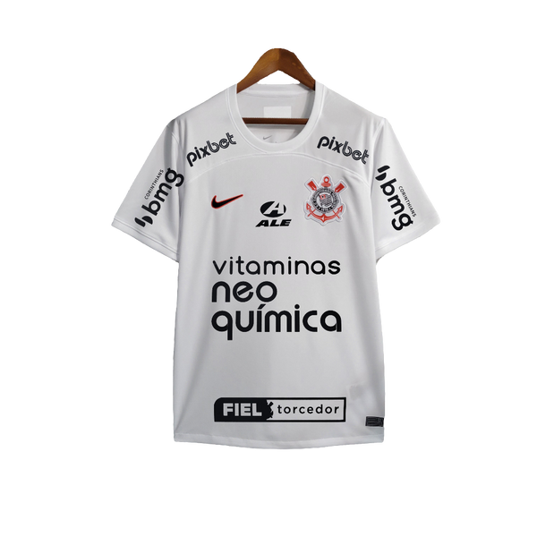 Camisa Corinthians 23/24 I Home - Todos os Patrocínios - Versão Torcedor