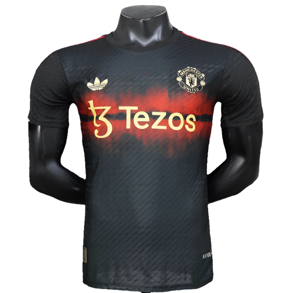 Camisa Manchester United 25/26 Treino - Preto - Versão Jogador