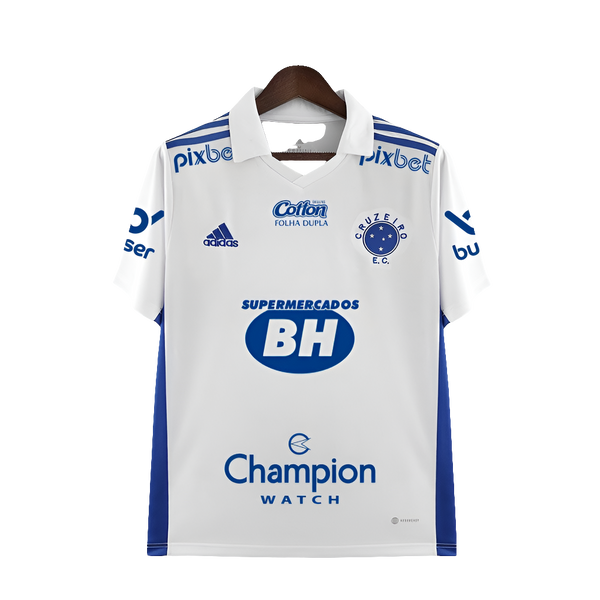 Camisa Cruzeiro 22/23 II Away - Todos os Patrocínios - Versão Torcedor