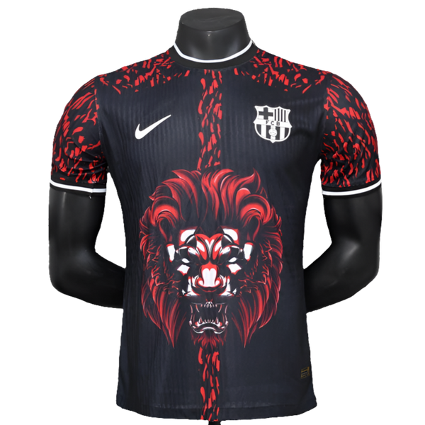 Camisa Barcelona 25/26 Edição Leão - Vermelho - Versão Jogador