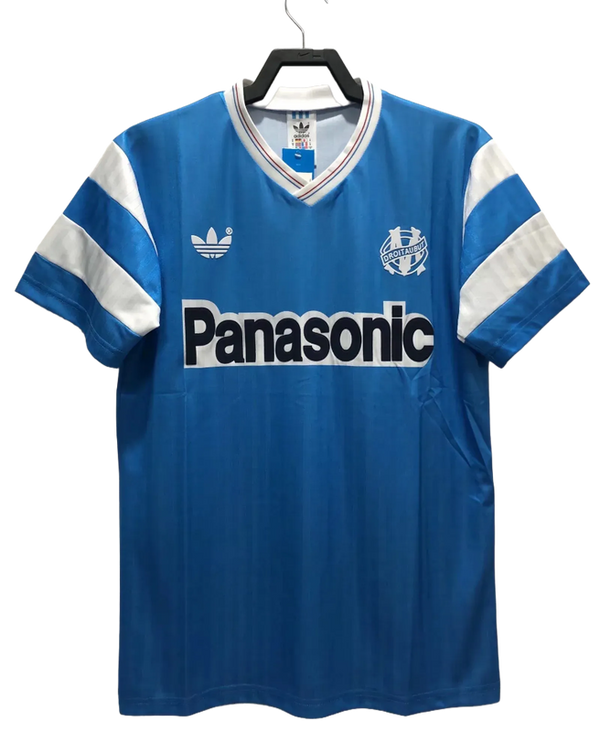 Camisa Marselha 1990 Azul - Versão Retrô